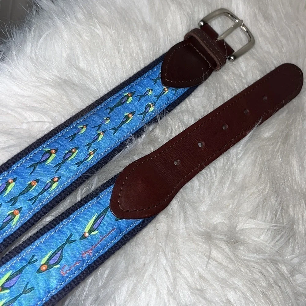 Belted Cow Hopkins Fish School D-Ring Belt XL outdoor fish nature